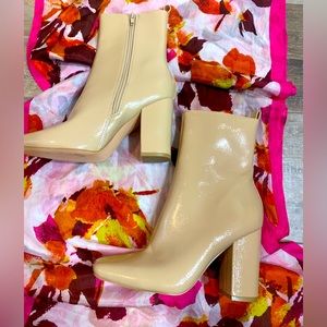 Tan Booties size 6.5